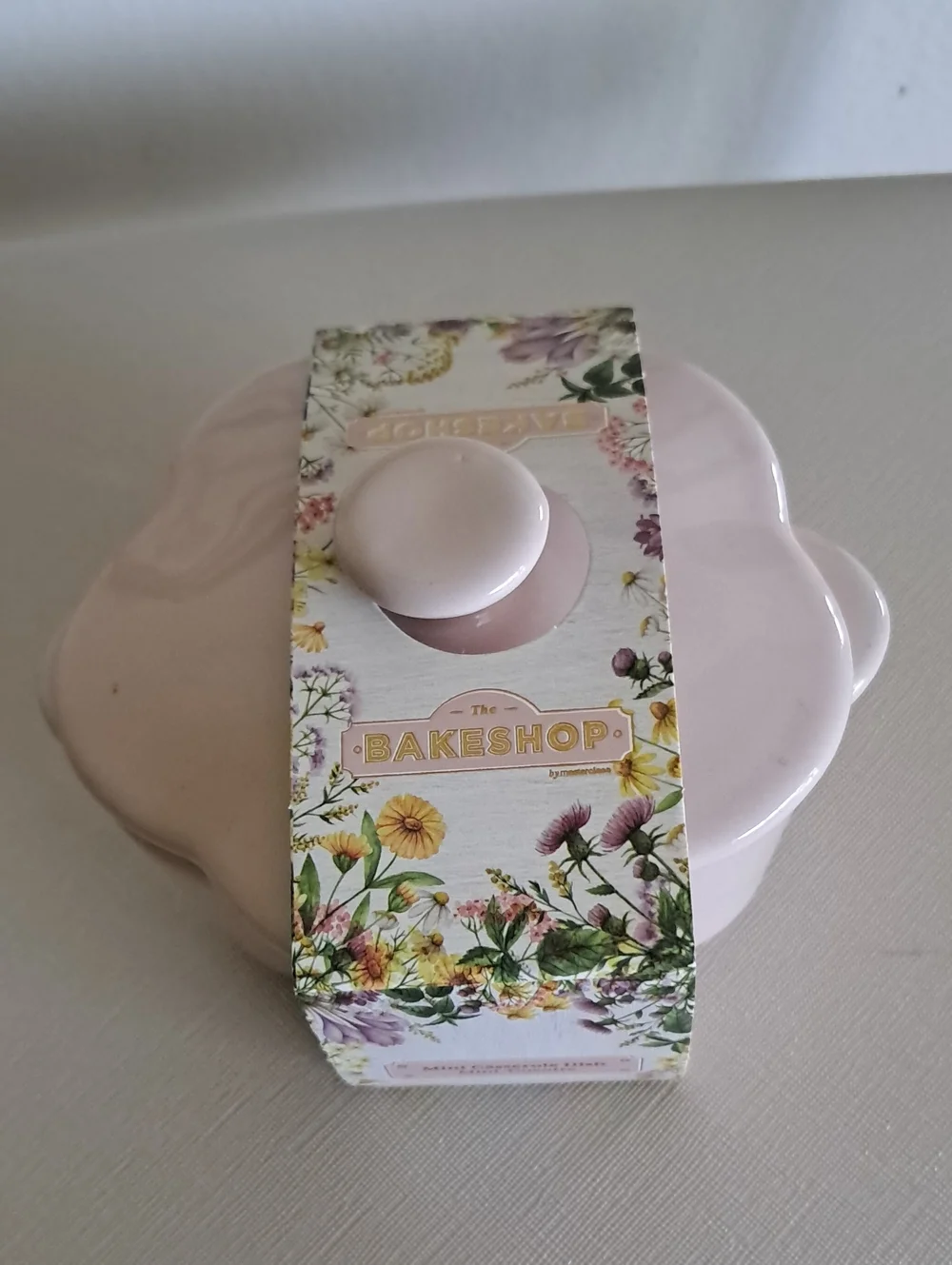 Pastel Pink Ceramic Mini Casserole Dish